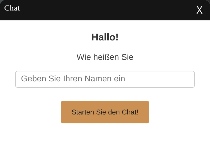 Das uWebChat-Chat-Widget auf einer Website