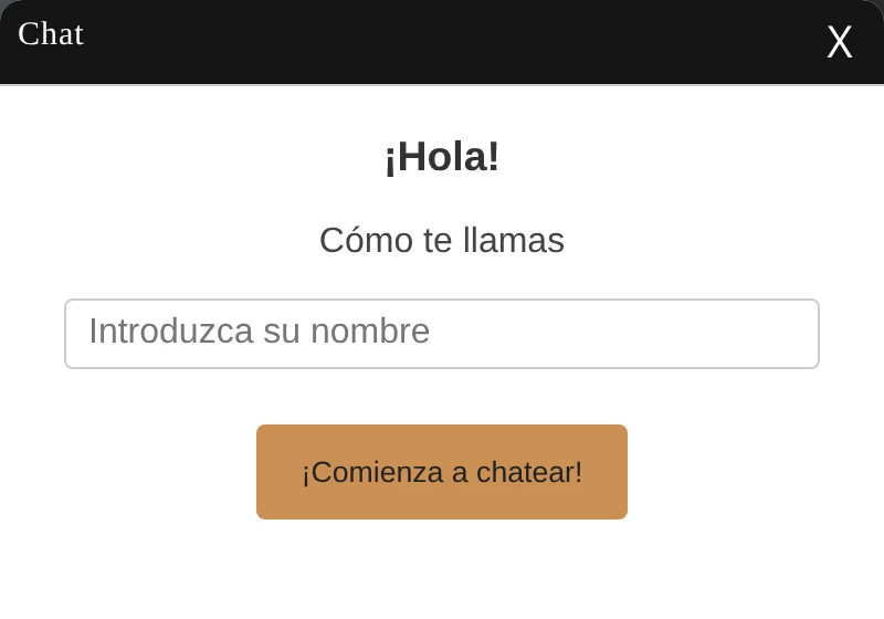 El widget de chat de uWebChat en una web