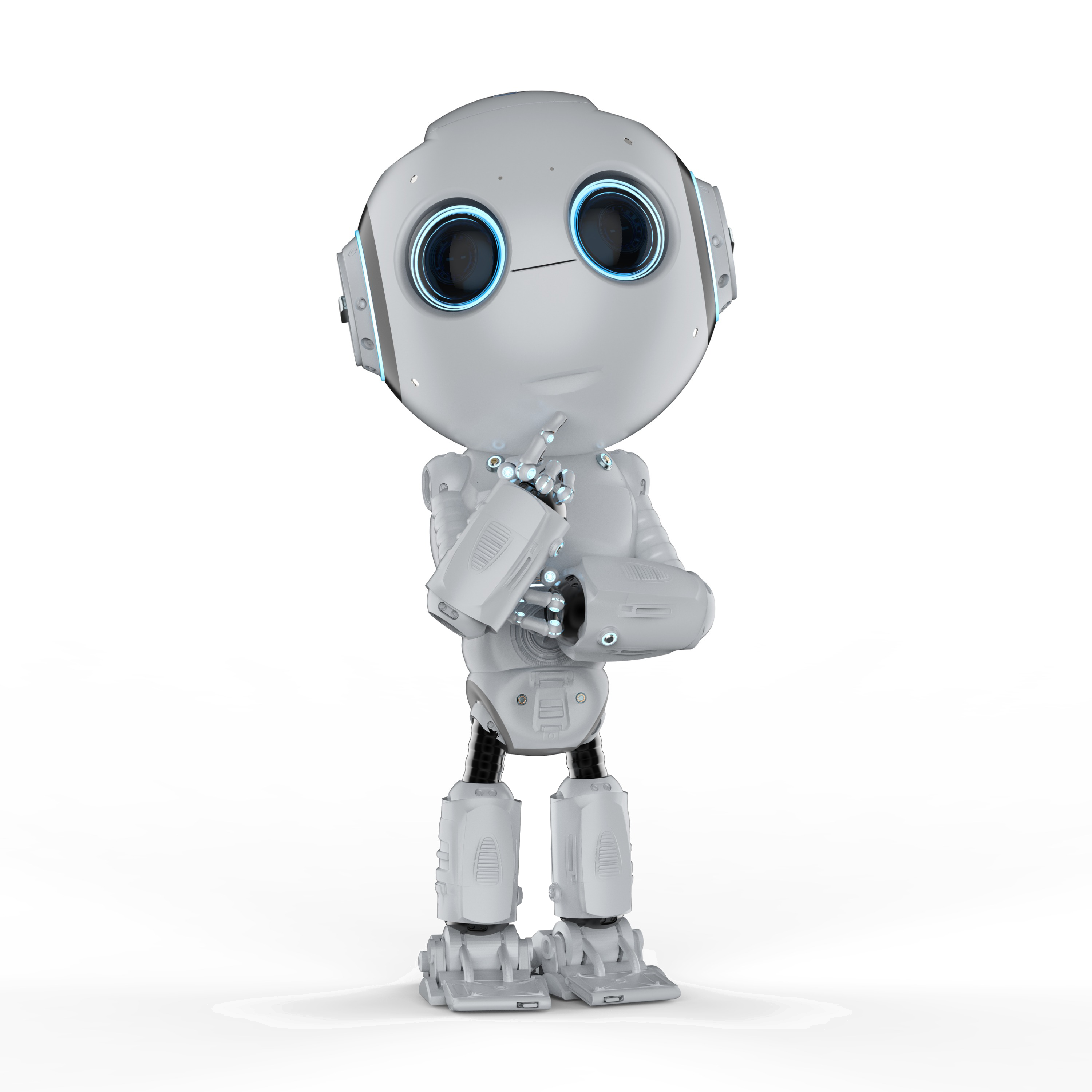 uWebChat AI Robot Mascot