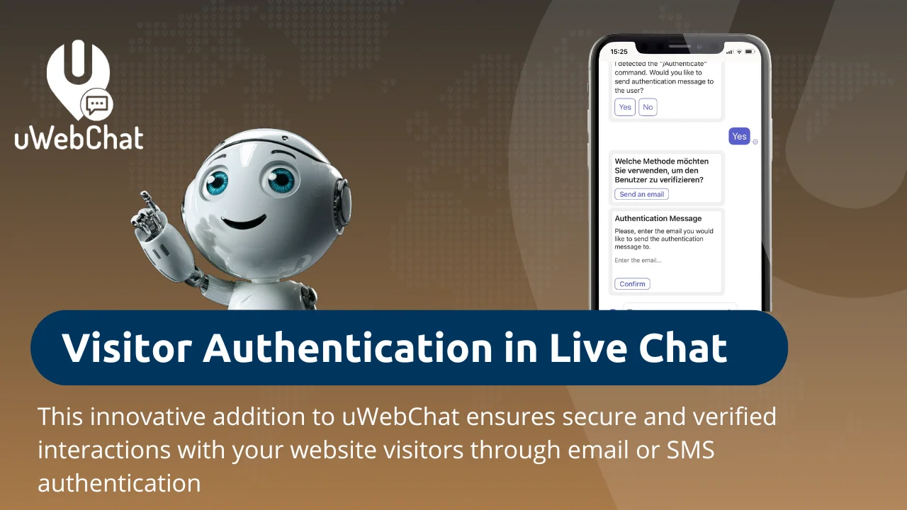 Visitor authentication in uWebChat