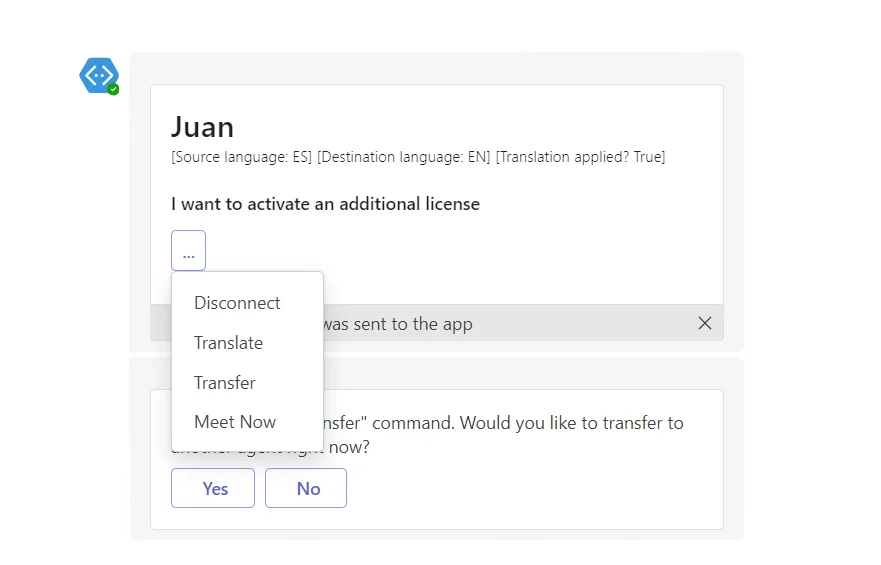 Interactive Adaptive Cards in uWebChat